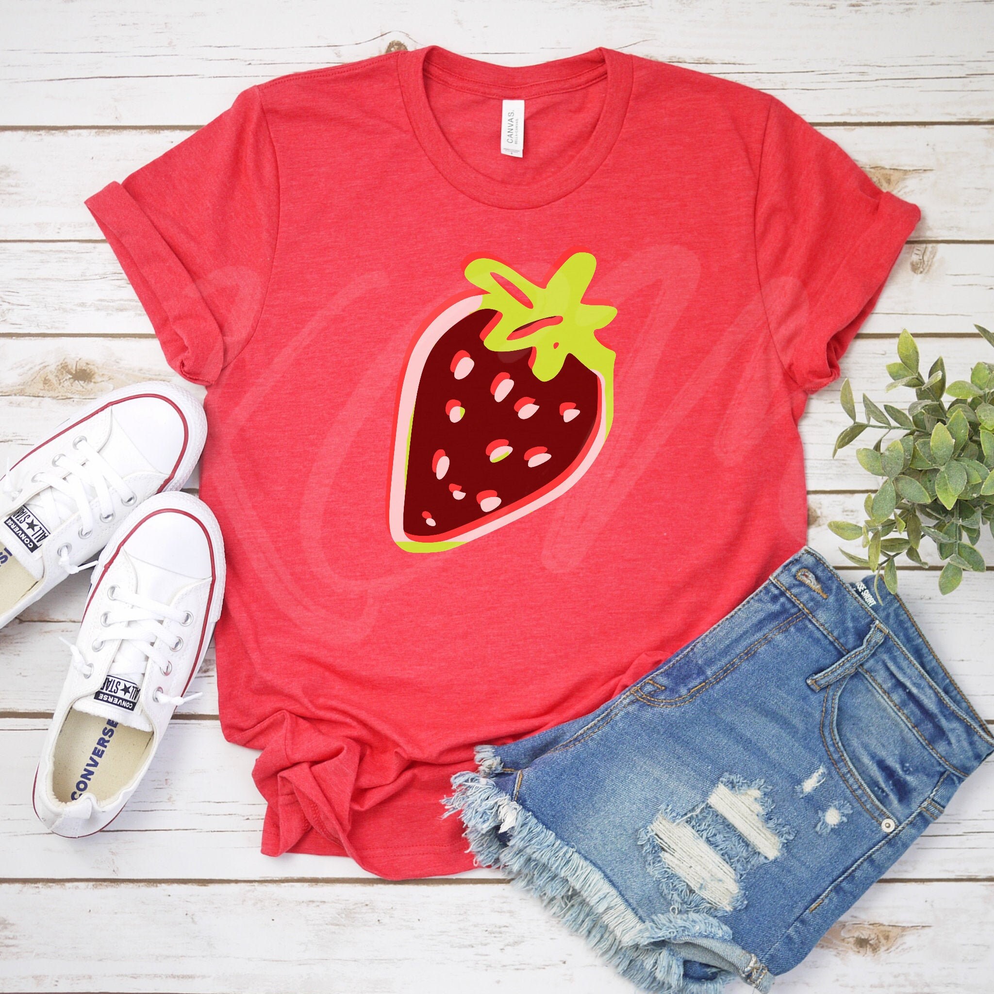 Strawberry ShirtStrawberry ClothesStrawberry Top Garden | Etsy