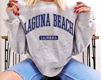 Laguna Beach Sweatshirt,Laguna Beach Pullover,California Beach Shirt,California Beach Sweater,Spring Break Crewneck,College Road Trip