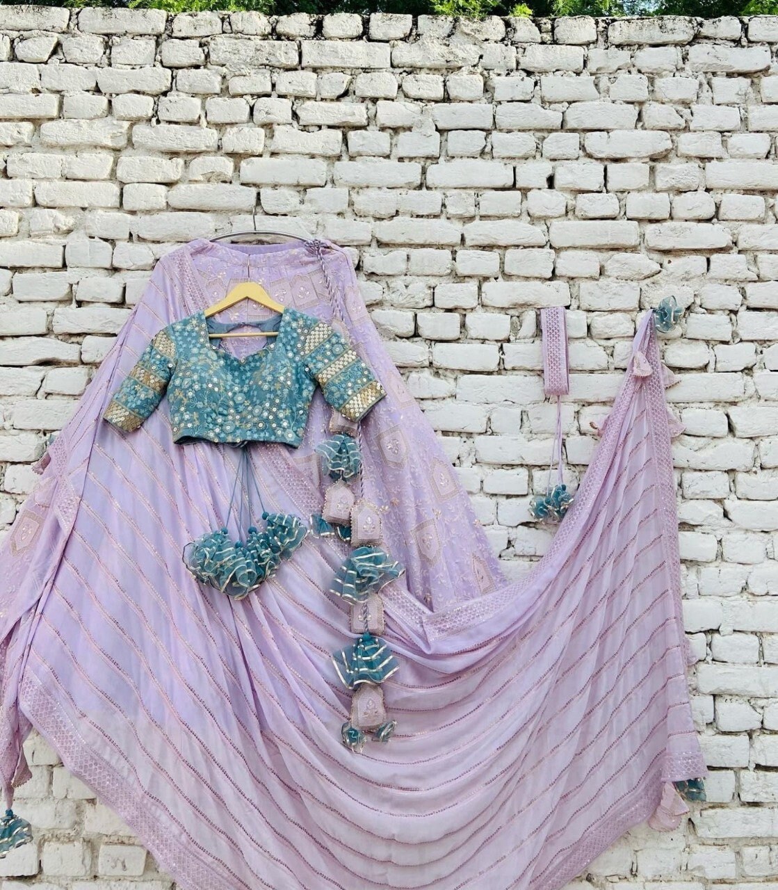 sale store online Gorgeous Designer Purple Georgette Choli Mahroon