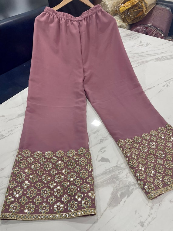Designer Ladies Palazzo Pants, Size : 20-40, Feature : Comfortable,  Impeccable Finish at Best Price in Ahmedabad