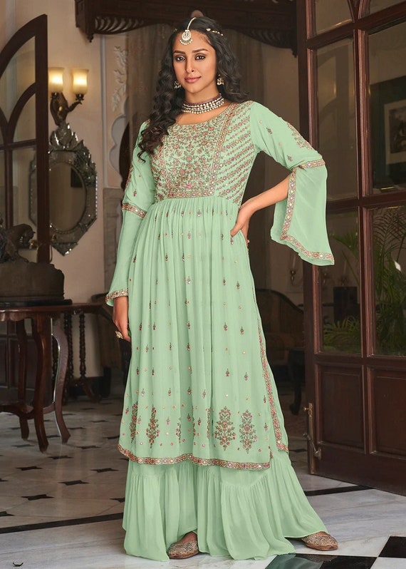 Bridal palazzo suits cheap