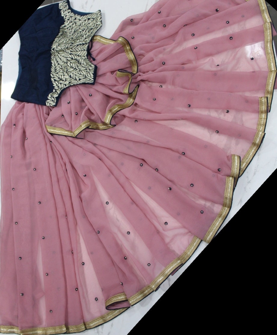 Designer Pink Georgette Saree Indian Saree Wedding Saree | Etsy