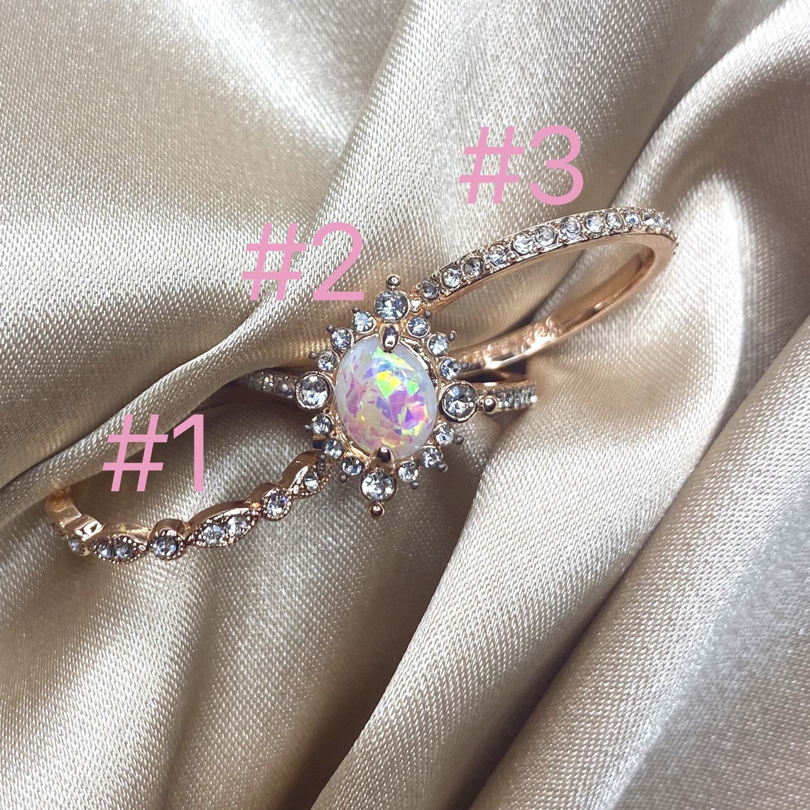 Rose Gold Rings Opal Rings Rings Jewelry Pretty Rings | Etsy