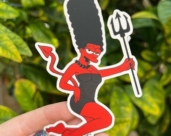 Devil Marge Matte Aufkleber