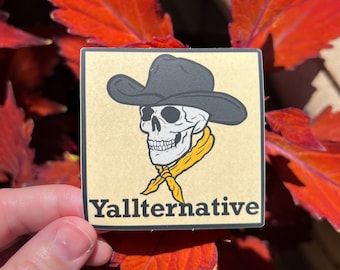 Yallternative Sticker: Alt-Country Matte Vinyl Sticker