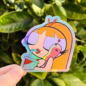 Blossom Holographic Sticker