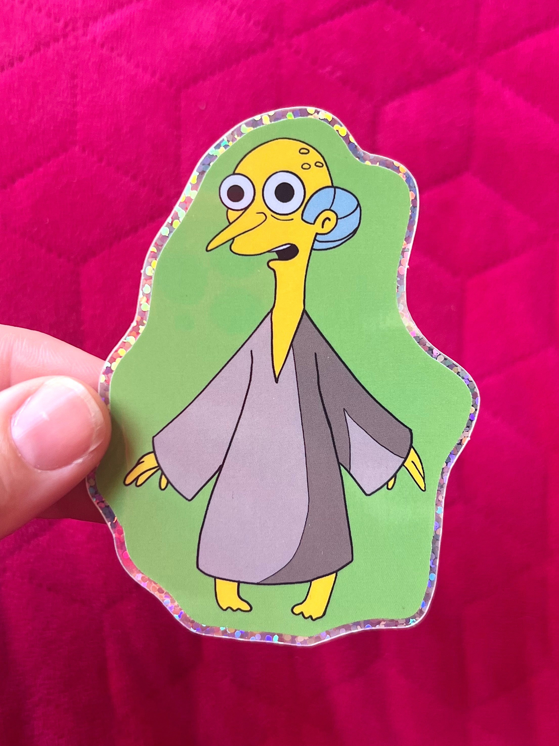 Mr Burns Alien Sticker Australia