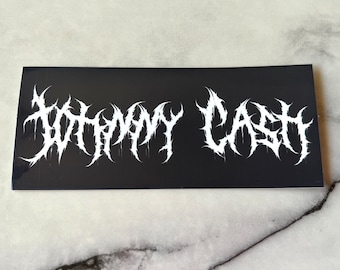 Cash Death Metal Aufkleber
