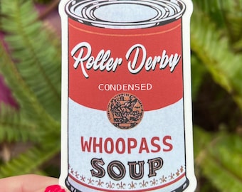 Condensed Roller Derby Suppenaufkleber