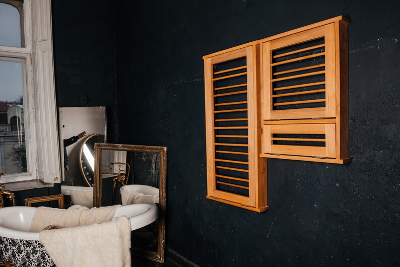 Wooden Wall Mounted Clothes Dryer Bathroom Dryer Foldable Etsy