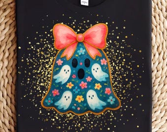 Patchwork spook png, glitterspook png, retro halloween png, spookachtig seizoen png, coquette ghost png, herfstcoquette png, preppy herfst png