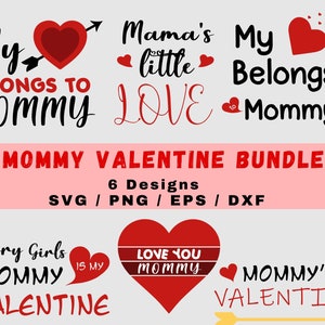 Mommy Valentine Svg, Heart Belongs to Mommy Svg, Valentine Mommy, Mama little valentine svg, mommy and me, mama valentine svg, Valentine Svg