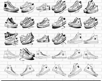 Sneaker Svg Bundle, Sneakers Svg, Running Shoes, Sneaker Clipart, Running Shoes Svg, Boots Svg, Basketball Shoes Svg