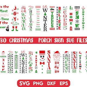 Christmas Porch Sign Svg Bundle, Christmas Porch sign svg, Merry Christmas svg , Welcome sign svg, Christmas vertical sign svg , winter svg