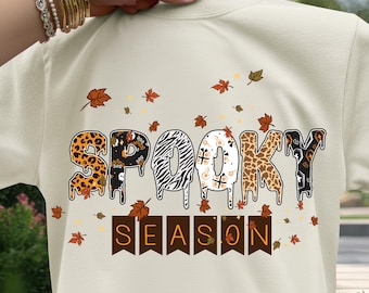 Halloween Leopard Checkered Fall Png, Retro Halloween Spooky Ghost Png, Spooky Png, Halloween Girly PNG, Fall PNG, Sublimation PNG, Bats Png