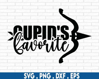 Cupid's Favorite SVG, Svg Files For Cricut, Sublimation Designs Downloads, Funny Valentine SVG, Valentines Day Shirt SVG, Lover Svg