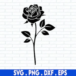 Rose Flower SVG, Floral Decoration SVG, Rose svg, Flowers SVG, Flower Bouquet svg, Rose Floral svg, Nature Svg,Cricut Cut Files, Sillhouette