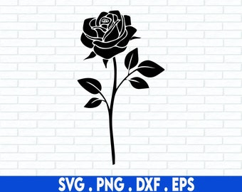 Rose Flower SVG, Floral Decoration SVG, Rose svg, Flowers SVG, Flower Bouquet svg, Rose Floral svg, Nature Svg,Cricut Cut Files, Sillhouette