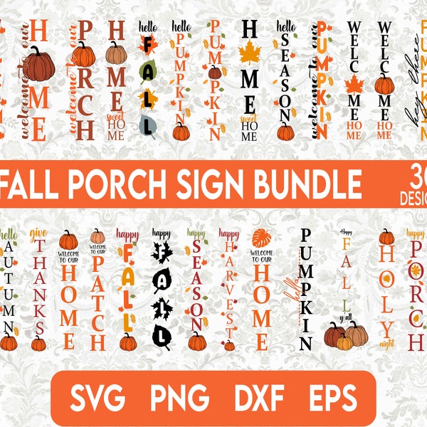 Fall porch sign svg bundle, Welcome Fall svg, Halloween Svg, Autumn sign svg, Hello Fall Sign Svg, fall porch decor, porch sign svg,Fall Svg