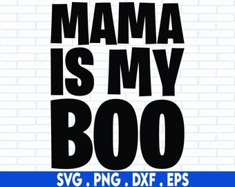 Enfants Halloween SVG, Mama Is My Boo SVG, SVG de visage de citrouille, bébé drôle Halloween Png, araignée, fichiers pour Cricut, Sublimation Designs téléchargements