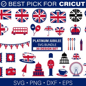 Platinum Jubilee svg bundle, queen svg, queens jubilee svg, royal clipart, royalty svg jubilee, jubilee svg, svg files for cricut