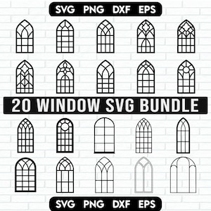 Venster SVG bundel, venster dxf, venster png, venster eps, venster vector, venster gesneden bestanden, venster monogram, open venster svg