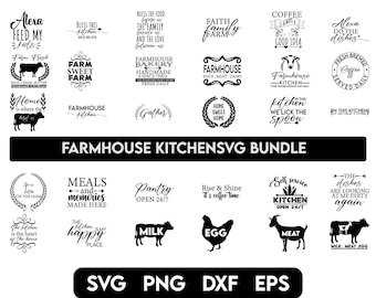 Paquete de svg de cocina de granja, letrero de cocina haciendo svg, letrero de cocina svg dxf eps png, cocina granja svg, panadería svg archivo de corte
