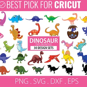 Dinosaur SVG Bundle, Dinosaur Vector, Dinosaurs Clipart, Baby Dinosaur Svg, Jurassic Clipart, T-rex Clipart, Dinosaur Png, Dinosaur Svg