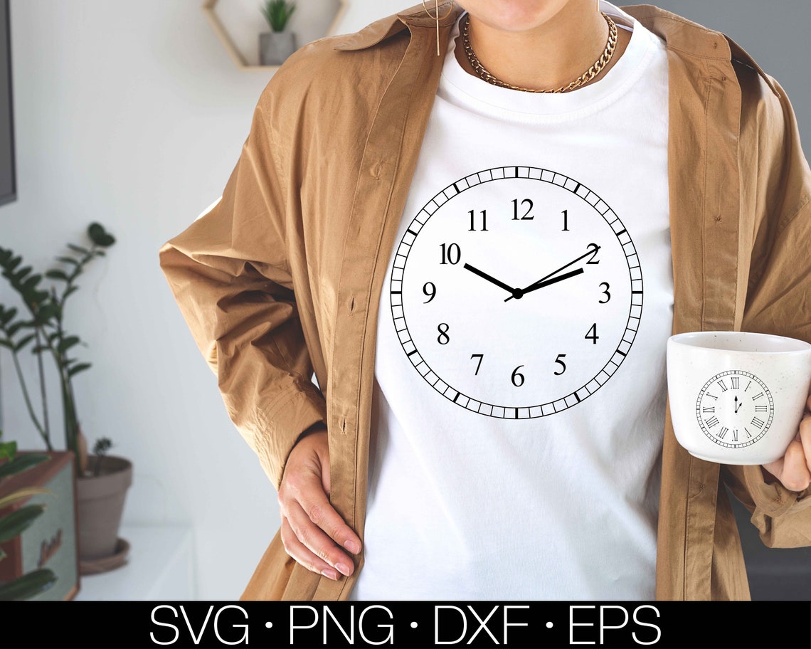 Clock Face Svg Bundle, Clock Face Clipart, Clock Svg, Roman Numeral ...