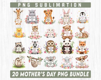 Happy Mother's Day Mummy PNG, Mothers Day Pink Blue Design, Mother's Day Sublimation, Watercolor Mothers Day Flowers Collection Clipart