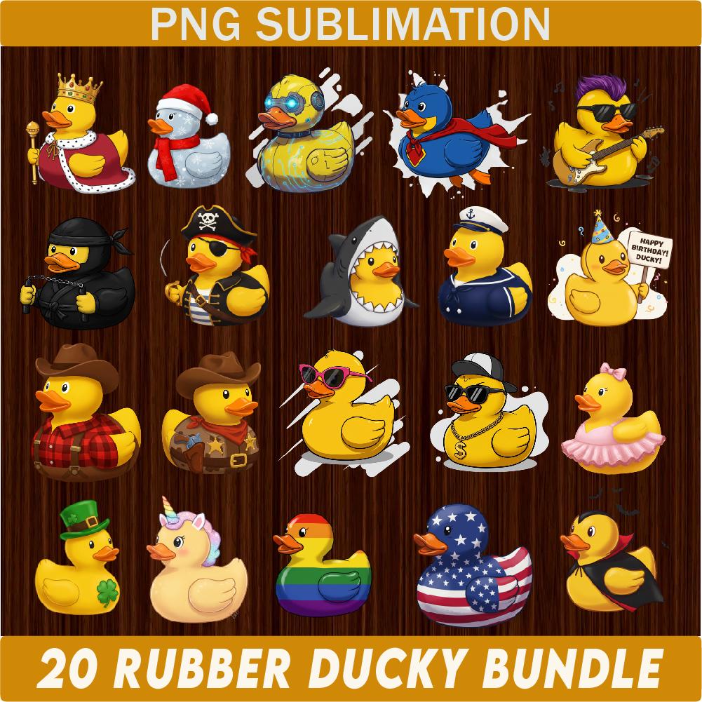 Rubber Duck Clipart Bundle, Rubber Duck clipart,sublimation design,, Rubber Ducky png, Ducks Scrapbook, Duck tshirt, Duck tshirt png