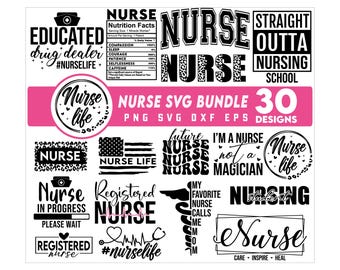 Nurse Svg Bundle, Nurse Quotes, Nurse Saying, Nurse Clipart, Nurse Life, Doctor Svg, Statescope Svg, Heart, Nurse Mom Svg, Nursing Svg