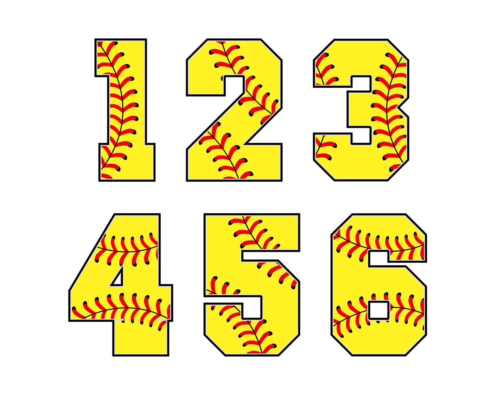 Varsity Softball Lettering Softball Alphabet and Numbers Png Bundle, Varsity Letters Design ...