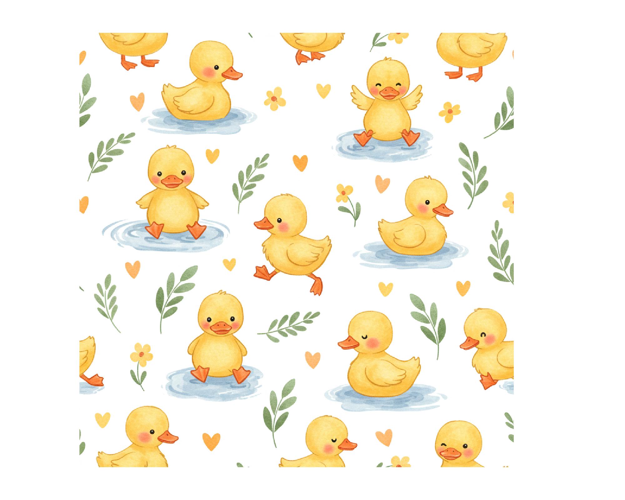 Duck Pattern Target Duck Seamless Pattern Png Bundle, Rubber Ducky Seamless Pattern ...