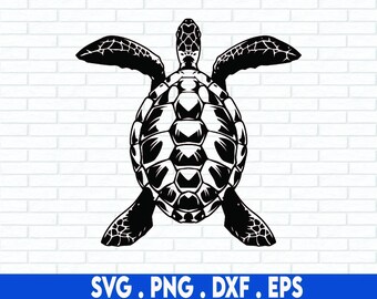 Sea Turtle Silhouette SVG, Svg Files For Cricut, Sublimation Designs Downloads, Ocean Turtle PNG, Beach Svg, Swimming Turtle, Turtle SVG