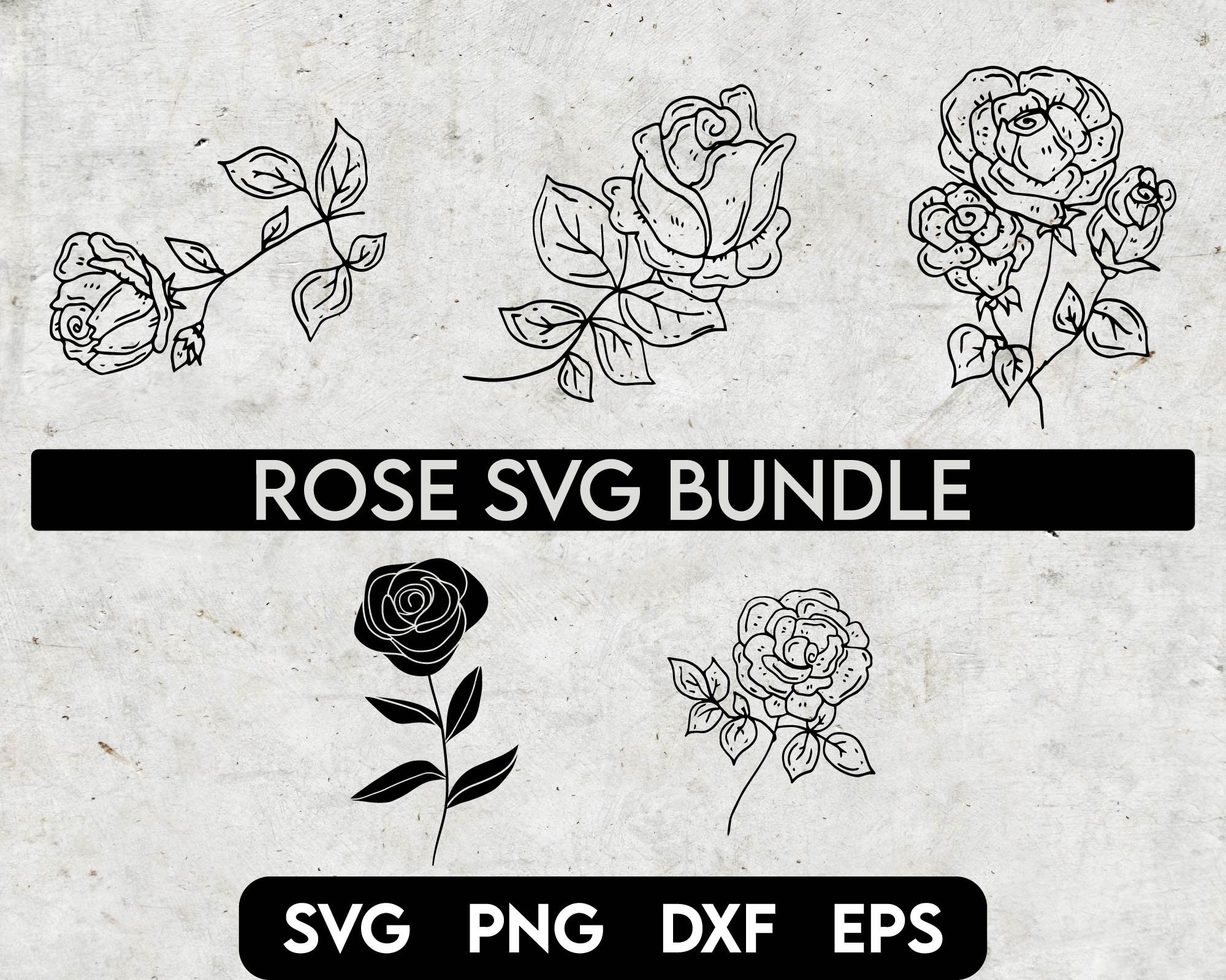 Rose Svg Bundle ROSES Svg Rose Clipart Bundle Rose Svg Cut - Etsy Australia