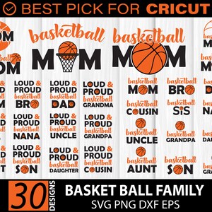 Basketball Familie Svg Bundle, laute und stolze Basketball svg, Basketball Team svg, Basketball Mama svg, Basketball Leben, Basketball svg, png