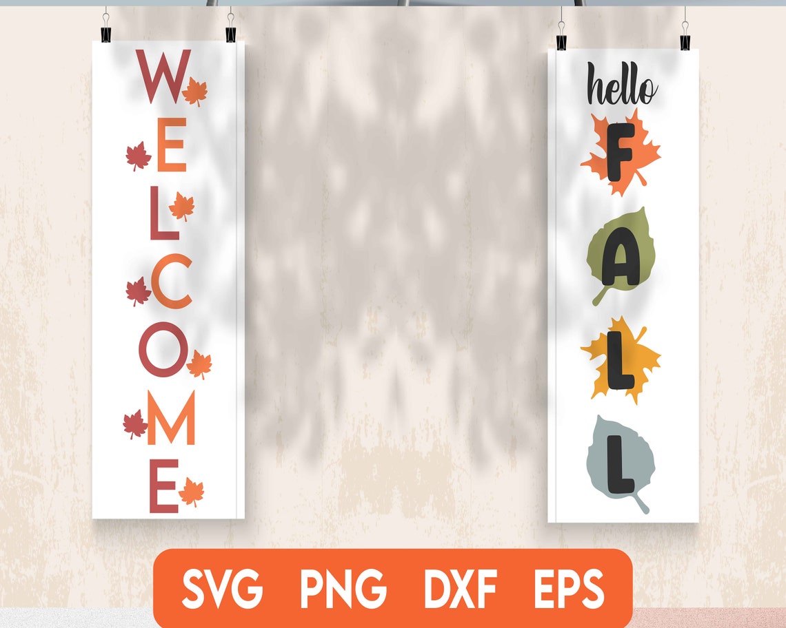 Fall Porch Sign Svg Bundle, Welcome Fall Svg, Halloween Svg, Autumn ...