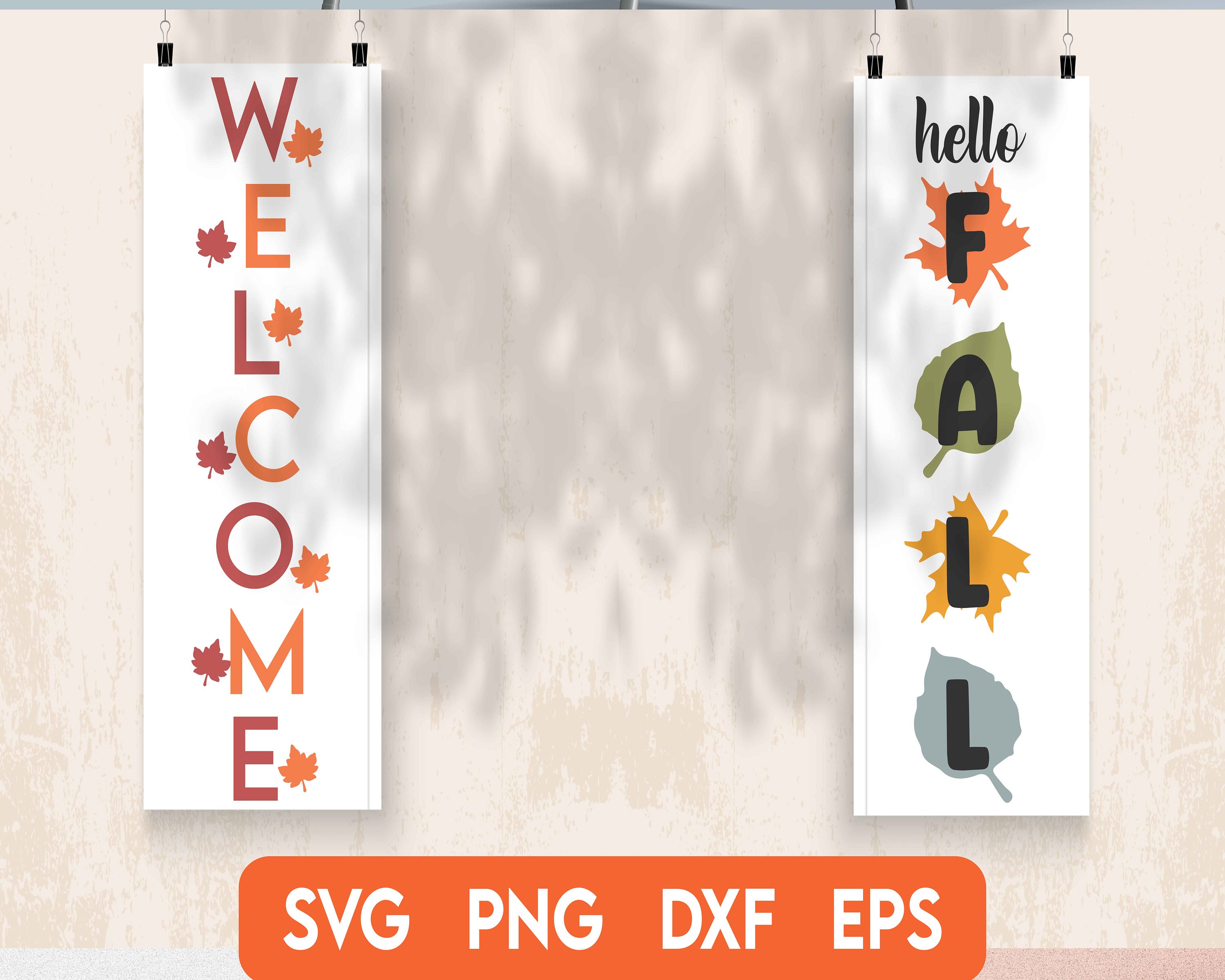 Fall Porch Sign Svg Bundle, Welcome Fall Svg, Halloween Svg, Autumn ...