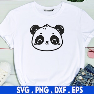 Panda SVG Bundle, Panda PNG Bundle, Panda Clipart, Panda SVG Cut Files for Cricut, Cute Panda Svg, Panda Silhouette. Panda Face Svg image 2