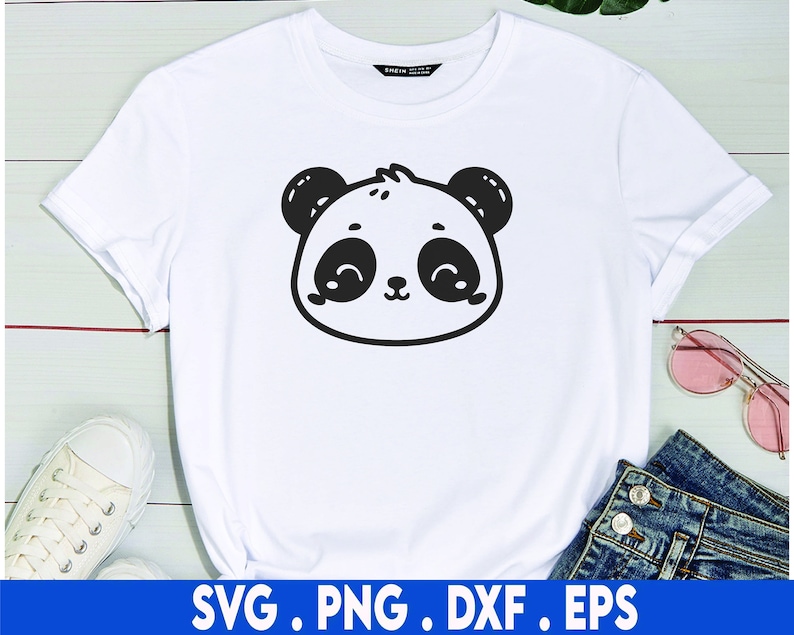 Panda SVG Bundle, Panda PNG Bundle, Panda Clipart, Panda SVG Cut Files for Cricut, Cute Panda Svg, Panda Silhouette. Panda Face Svg image 2