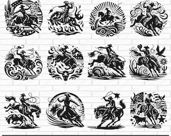 Rodeo SVG Bundle, Rodeo dxf, Rodeo png, Rodeo vector, Rodeo clipart, Western svg, Rodeo Decal, Rodeo Vector Svg, Rodeo Cut File