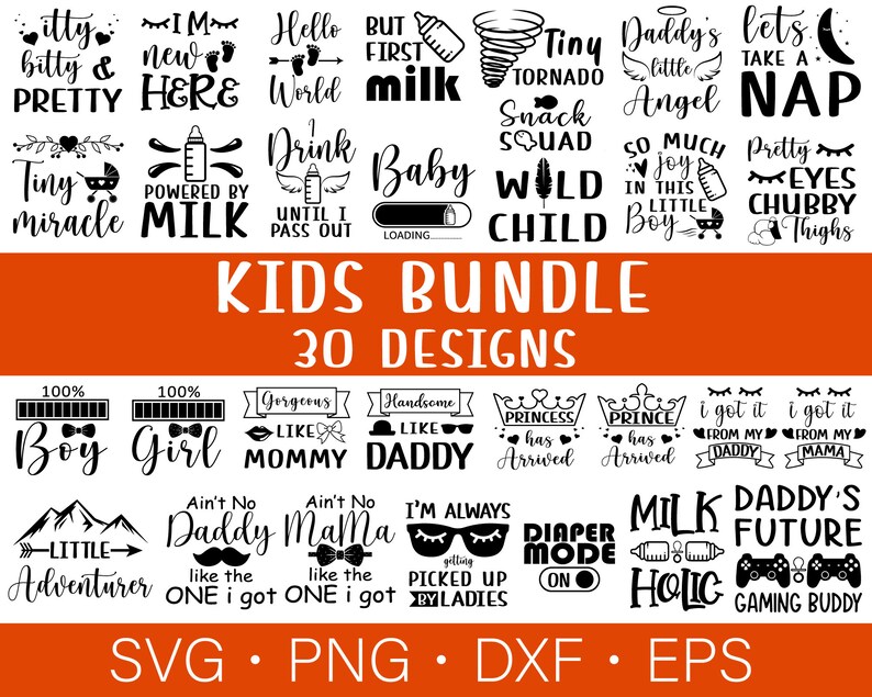 Kids SVG Bundle, Cool Kid Svg, Toddler Svg, Funny Kids SVG, Cool Kids Svg Bundle, Sassy Svg, Funny Kids Designs Svg, Cut Files for Cricut imagen 1