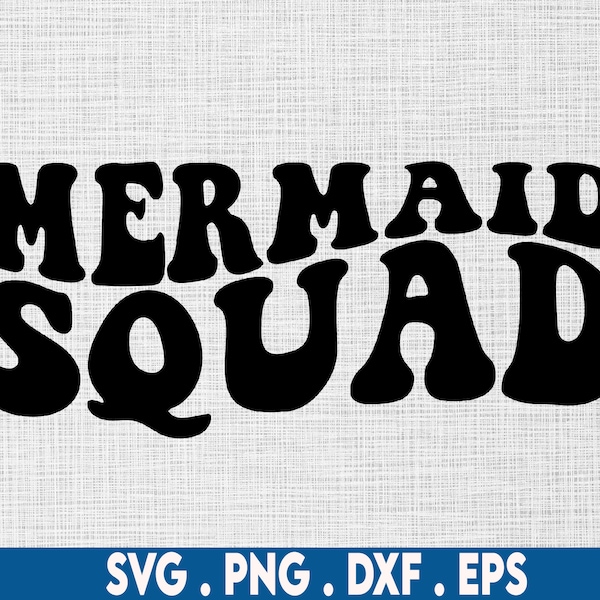 Mermaid squad svg, funny mermaid svg, mermaid svg,  mermaid shirt svg, mermaid clipart svg, mermaid saying svg, ocean svg, beach svg