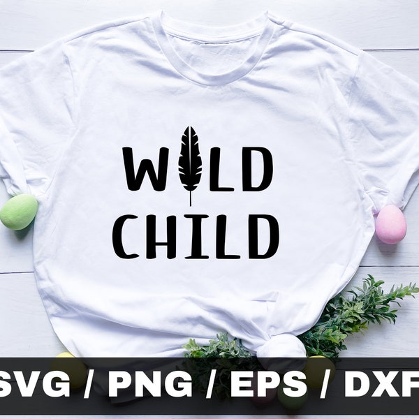 Wild Child svg, Wildling svg, Wavy Letters svg, Wild Toddler svg, Wild Boy svg, Wild Baby svg, Boys, Silhouette Cricut, Wild Child png
