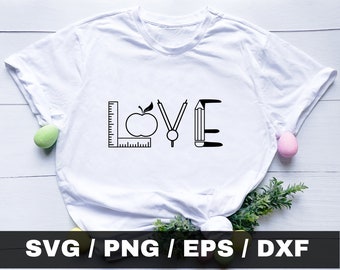 Love Svg, Love Svg File For Shirts, Love Repeat Text Cut File For Cricut, Love Png