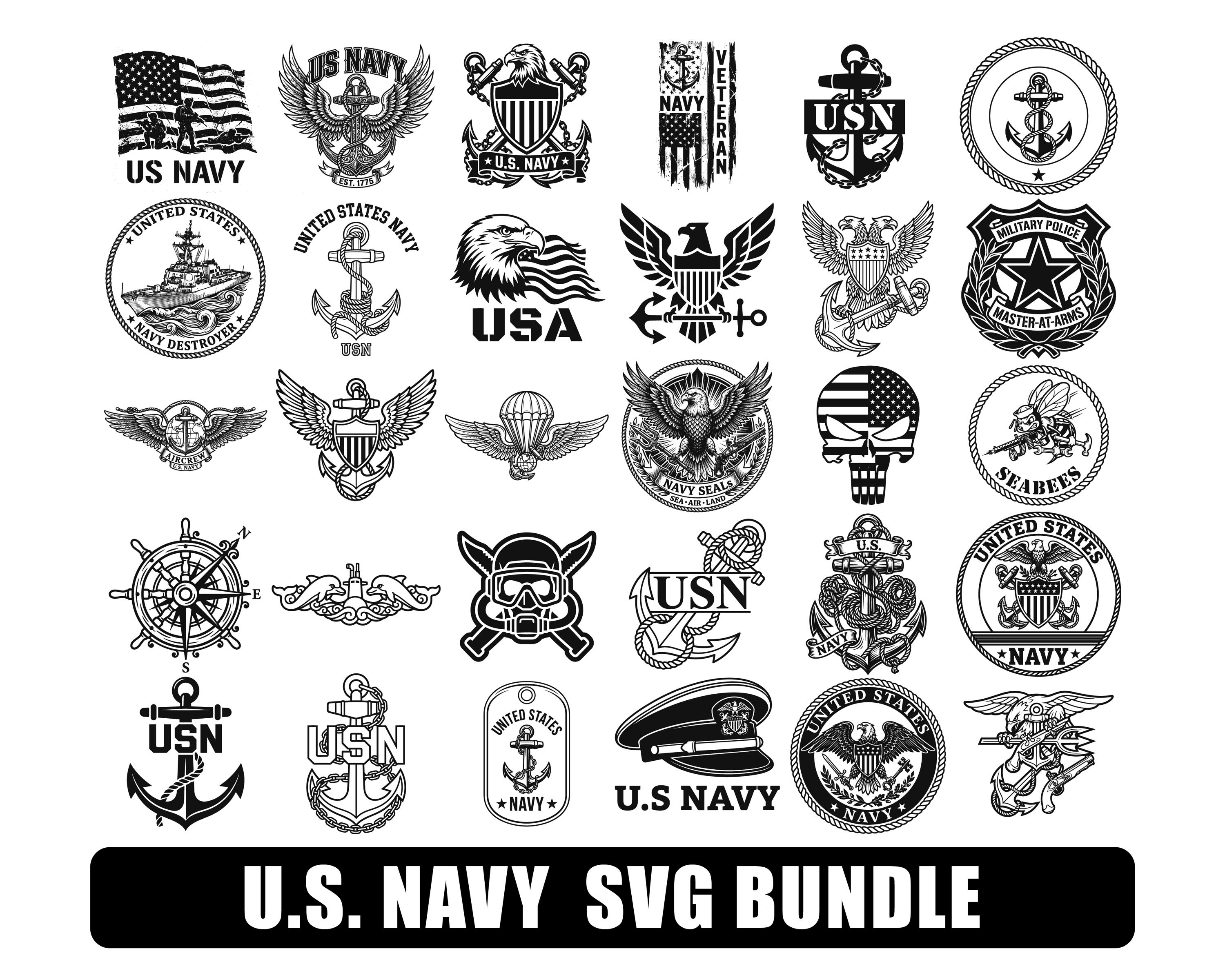 Us navy logo - Etsy 日本