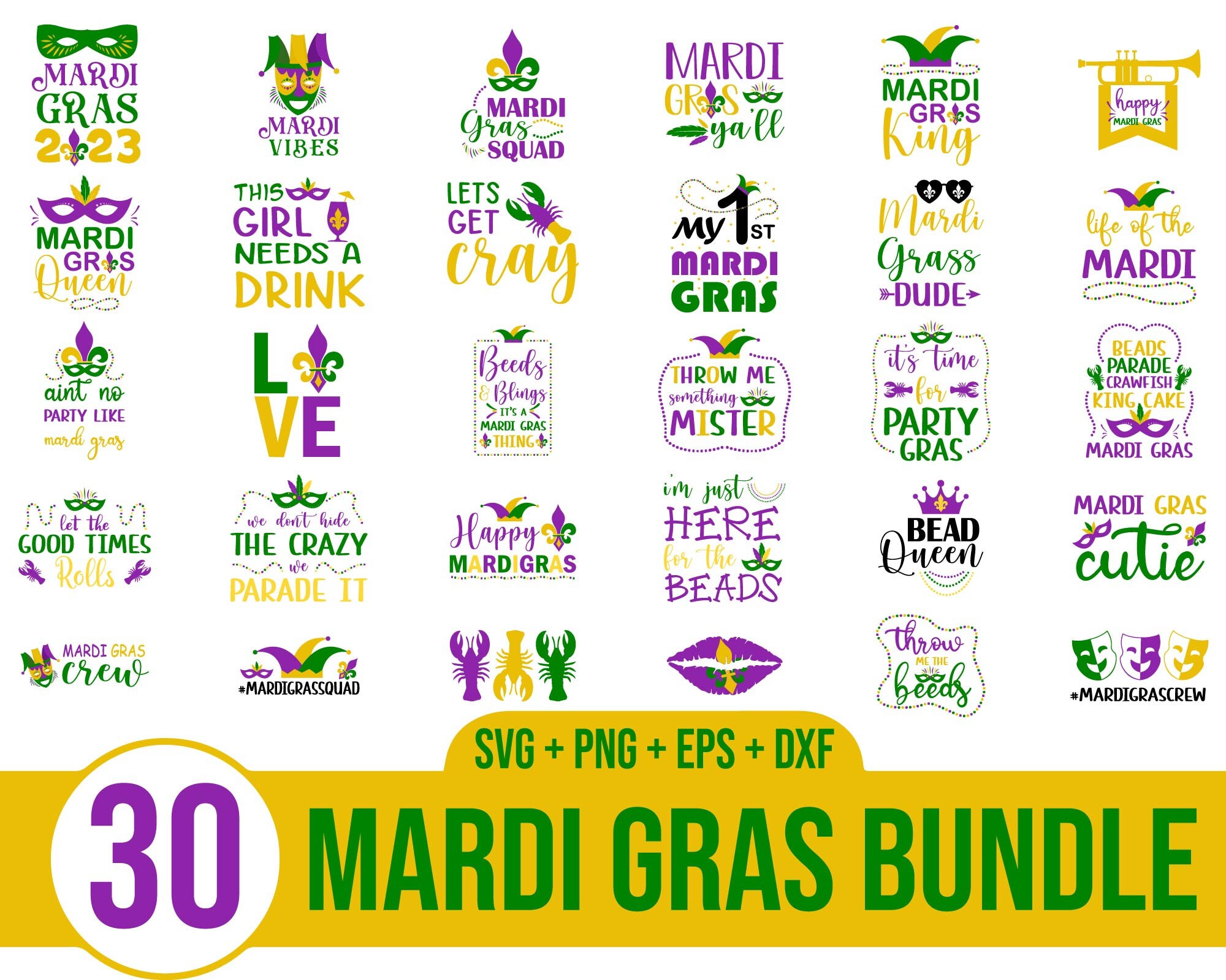 MARDI GRAS SVG Bundle Mardi Gras Shirt Svg Mardi Gras Etsy