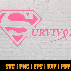 Cancer Survivor Svg, borstkanker SVG, Cancer Awareness Svg, Fight Cancer Svg, Cancer PNG, Cancer Svg, bestanden knippen, Cricut, PNG