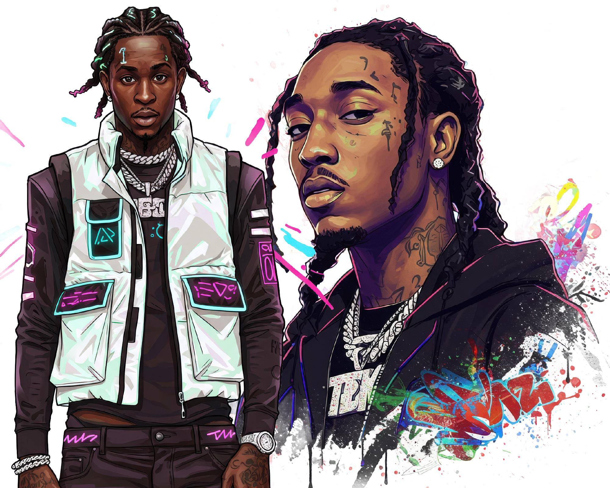 Hip Hop Png Bundle, Vintage Rap T-shirt Designs, Streetwear